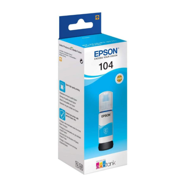 Picture of Genuine Epson EcoTank ET-2726 Cyan Ink Bottle