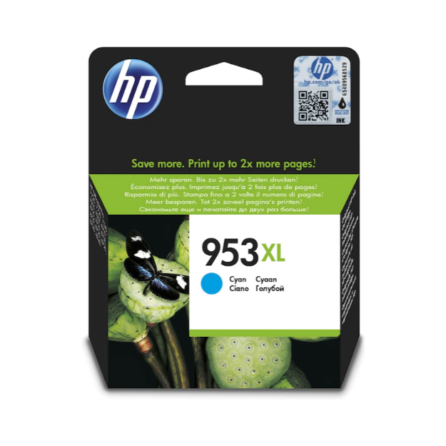 Picture of OEM HP OfficeJet Pro 8210 High Capacity Cyan Ink Cartridge