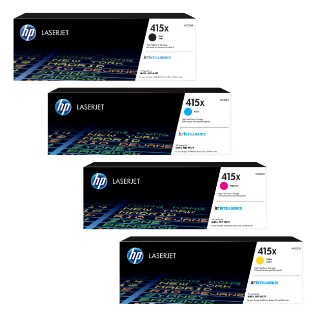 Picture of Genuine OEM HP Colour LaserJet Enterprise M455dn High Capacity Multipack Toner Cartridges