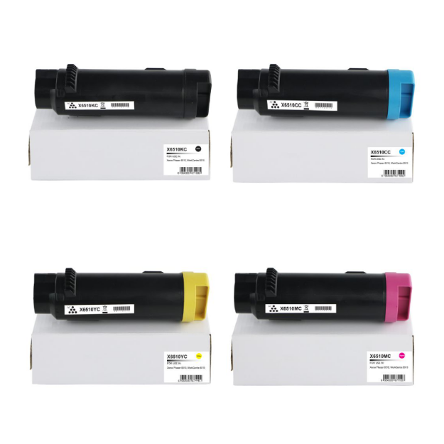 Picture of Compatible Xerox Phaser 6510 High Capacity Multipack Toner Cartridges