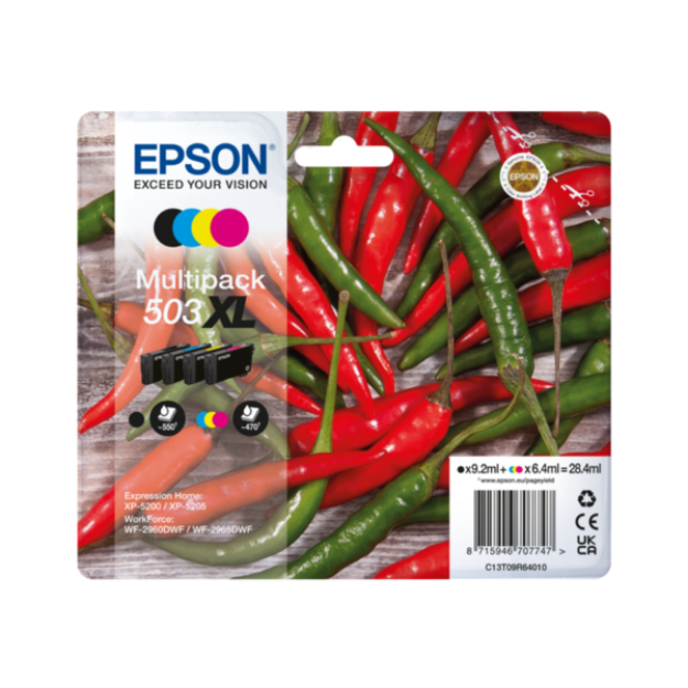 Picture of Genuine Epson WorkForce WF-2960 High Capacity Multipack Ink Cartridges
