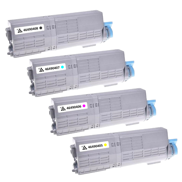 Picture of Compatible Oki MC563dn High Capacity Multipack Toner Cartridges