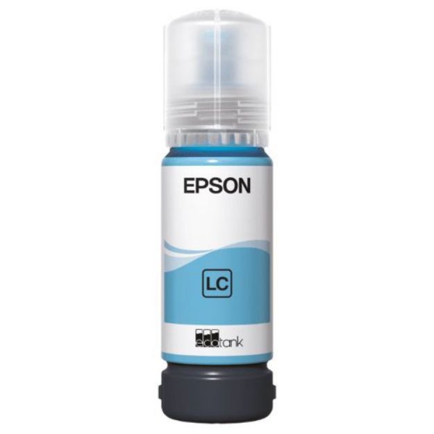 Picture of Epson 107 Light Cyan Ink Bottle  - C13T09B540