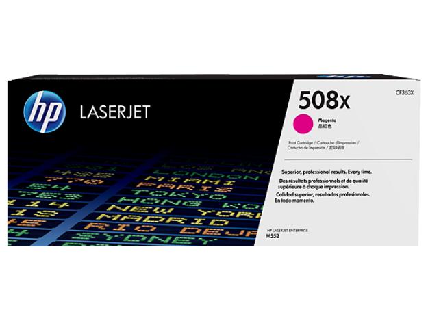 Picture of HP 508X High Capacity Magenta Toner Cartridge - CF363X