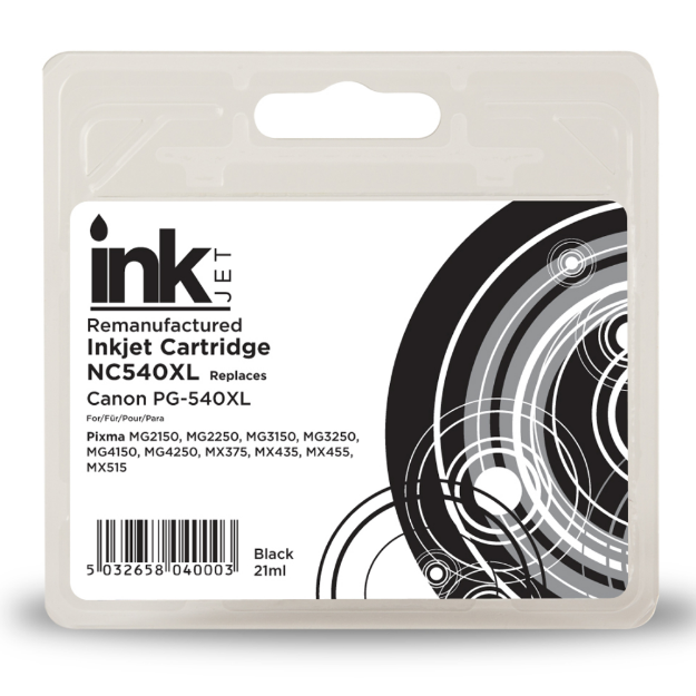 Picture of Remanufactured Canon Pixma MG3200 Series High Capacity Black Ink Cartridge