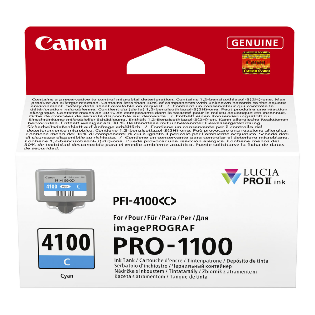 Picture of OEM Canon ImagePROGRAF Pro-1100 Cyan Ink Cartridge