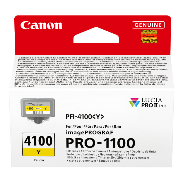 Picture of OEM Canon ImagePROGRAF Pro-1100 Yellow Ink Cartridge