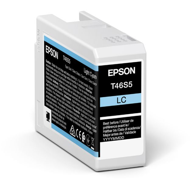 Picture of Epson T46S5 Light Cyan Pro10 Ink Cartridge 25ml - C13T46S500