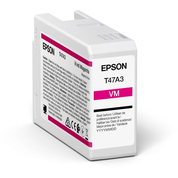 Picture of Epson T47A3 Vivid Magenta Pro10 Ink Cartridge 50ml - C13T47A300