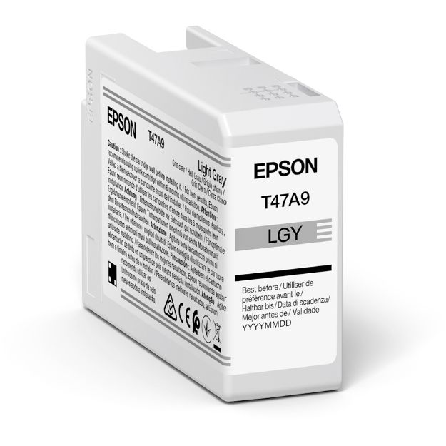 Picture of Epson T47A9 Light Grey Pro10 Ink Cartridge 50ml - C13T47A900