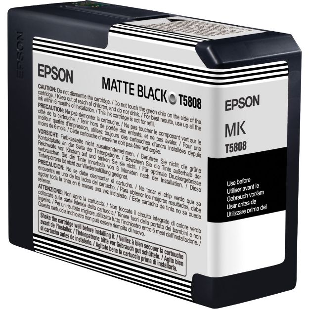 Picture of Epson T5808 Matte Black Ink Cartridge 80ml - C13T580800