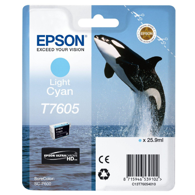 Picture of Epson T7605 'Killer Whale' Light Cyan Ink Cartridge