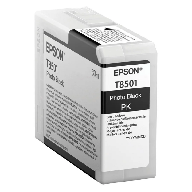 Picture of Epson T8501 Photo Black Ink Cartridge 80ml - C13T850100