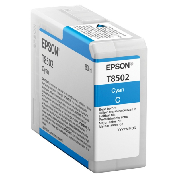Picture of Epson T8502 Cyan Ink Cartridge 80ml - C13T850200