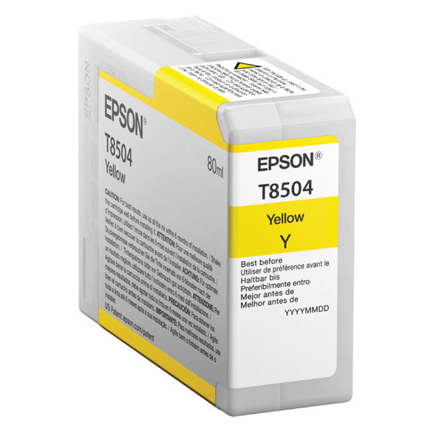Picture of Epson T8504 Yellow Ink Cartridge 80ml - C13T850400
