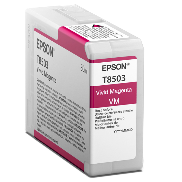 Picture of Epson T8503 Vivid Magenta Ink Cartridge 80ml - C13T850300