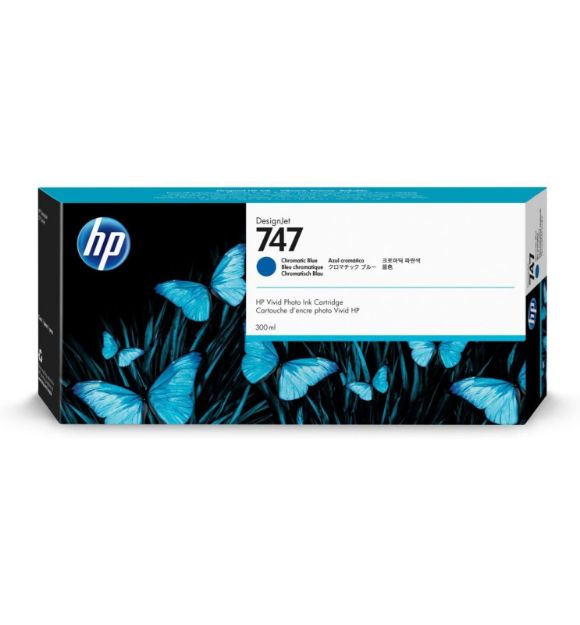 Picture of HP 747 Chromatic Blue Standard Capacity Ink Cartridge 300ml - P2V85A