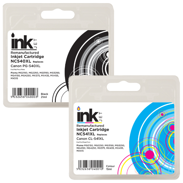 Picture of Remanufactured Canon Pixma MG3155 High Capacity Combo Pack Ink Cartridges
