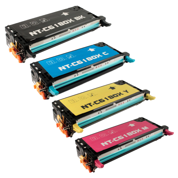 Picture of Compatible Xerox Phaser 6180N High Capacity Multipack Toner Cartridges