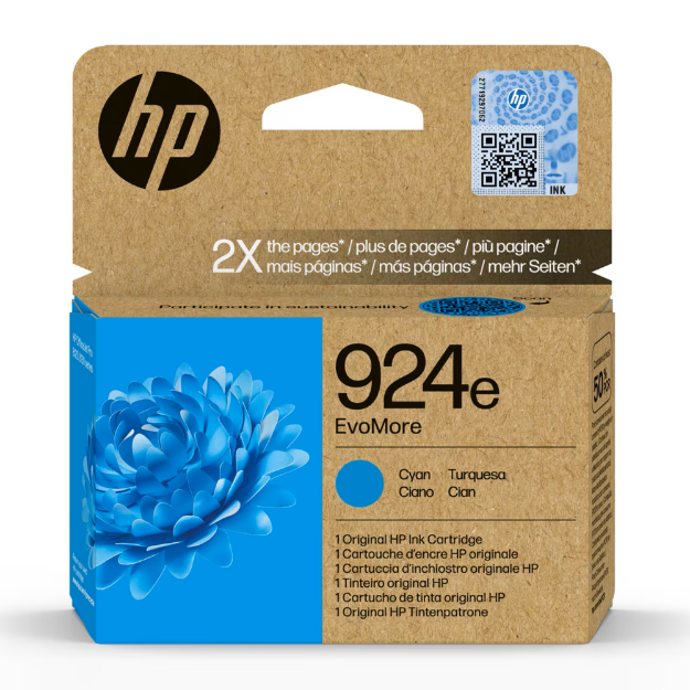 Picture of OEM HP OfficeJet Pro 8122 High Capacity Cyan Ink Cartridge