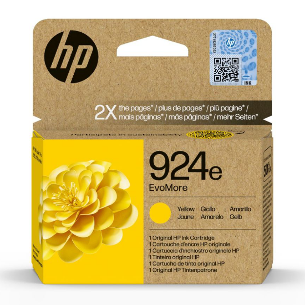 Picture of OEM HP OfficeJet Pro 8122 High Capacity Yellow Ink Cartridge
