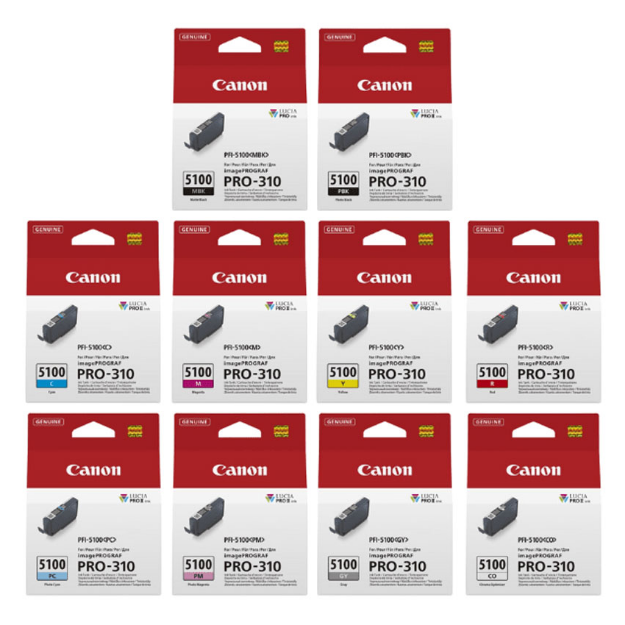 Picture of OEM Canon ImagePROGRAF PRO-310 Multipack Ink Cartridges