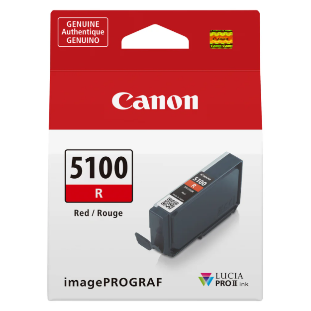 Picture of OEM Canon PFI-5100 Red Ink Cartridge