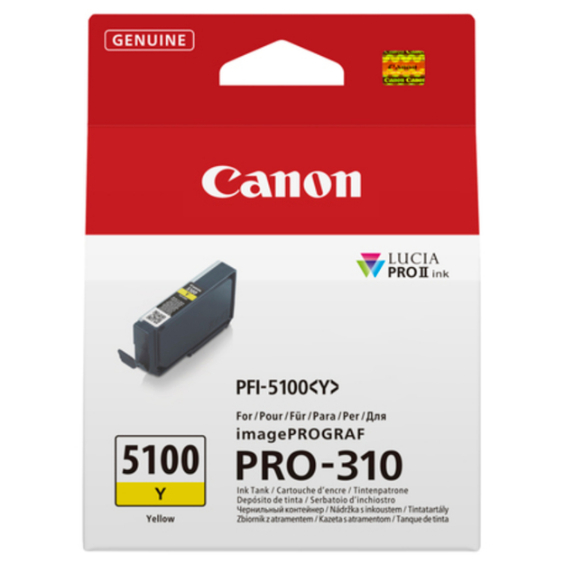 Picture of OEM Canon PFI-5100 Yellow Ink Cartridge