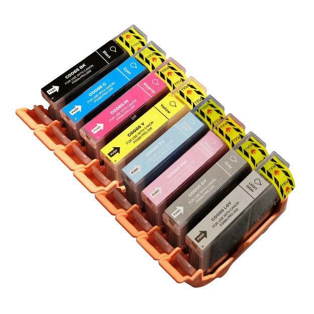 Picture of Compatible Canon Pixma Pro-200S Multipack (8 Pack) Ink Cartridges
