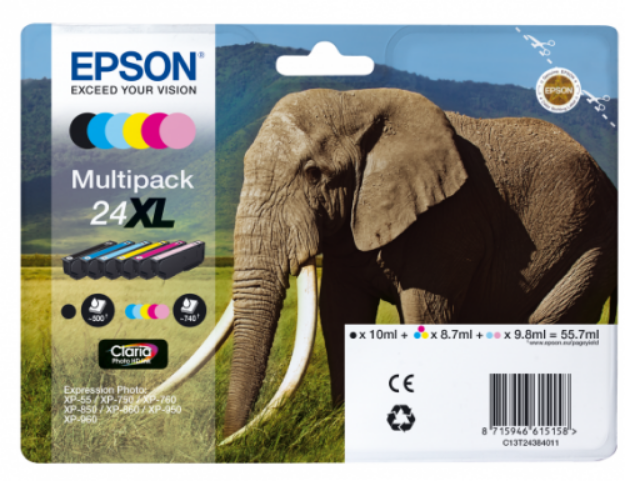 Picture of  Epson Expression Photo XP-65 High Capacity Multipack Ink Cartridge
