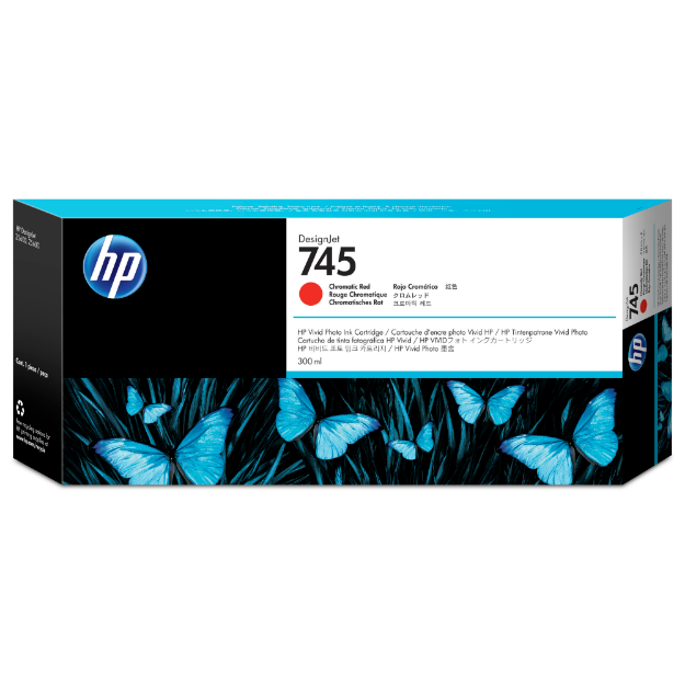 Picture of HP 745 Chromatic Red High Capacity Ink Cartridge 300ml - F9K06A